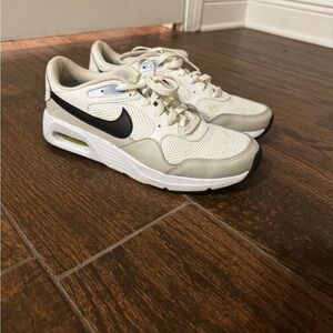 Nike Cream and Black Athletic Shoes